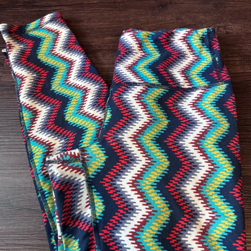 Patagonia Womens Small Aztec Timber Striped Centered Tight Full Length Leggings